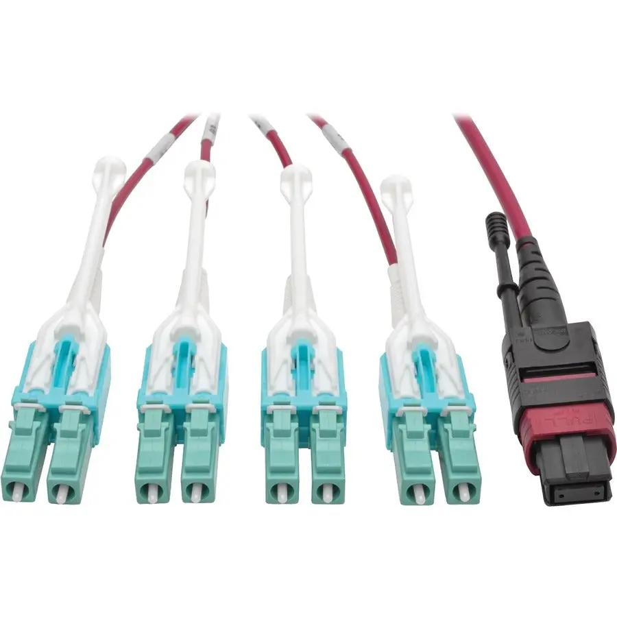 Eaton Tripp Lite Series N845-05M-8L-MG 5 ft MTP/MPO to 8xLC Fan-Out Patch Cable, Magenta by EATON TRIPP LITE SERIES CONNECTIVIT