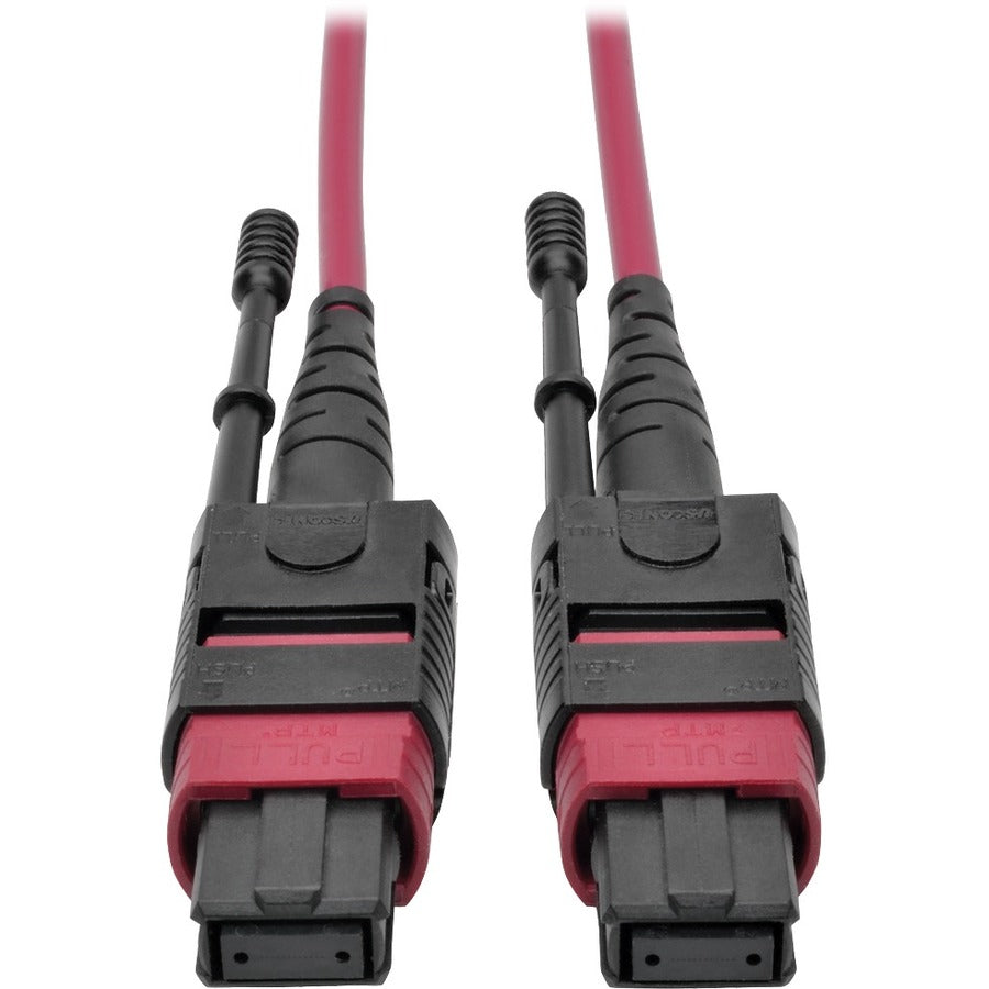 Eaton Tripp Lite Series N845-15M-12-MG 15 ft OM4 Multimode MTP/MPO Patch Cable with Magenta Color