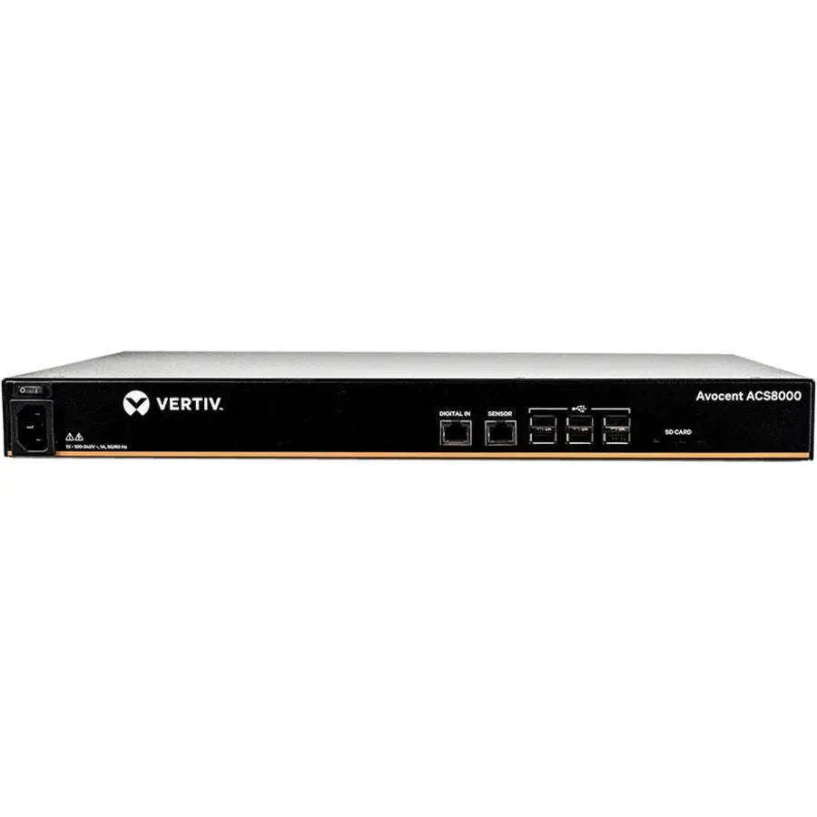 Vertiv Avocent ACS 8000 Series 48-Port Advanced Console Server with Dual Gigabit Ethernet and Fiber Connectivity