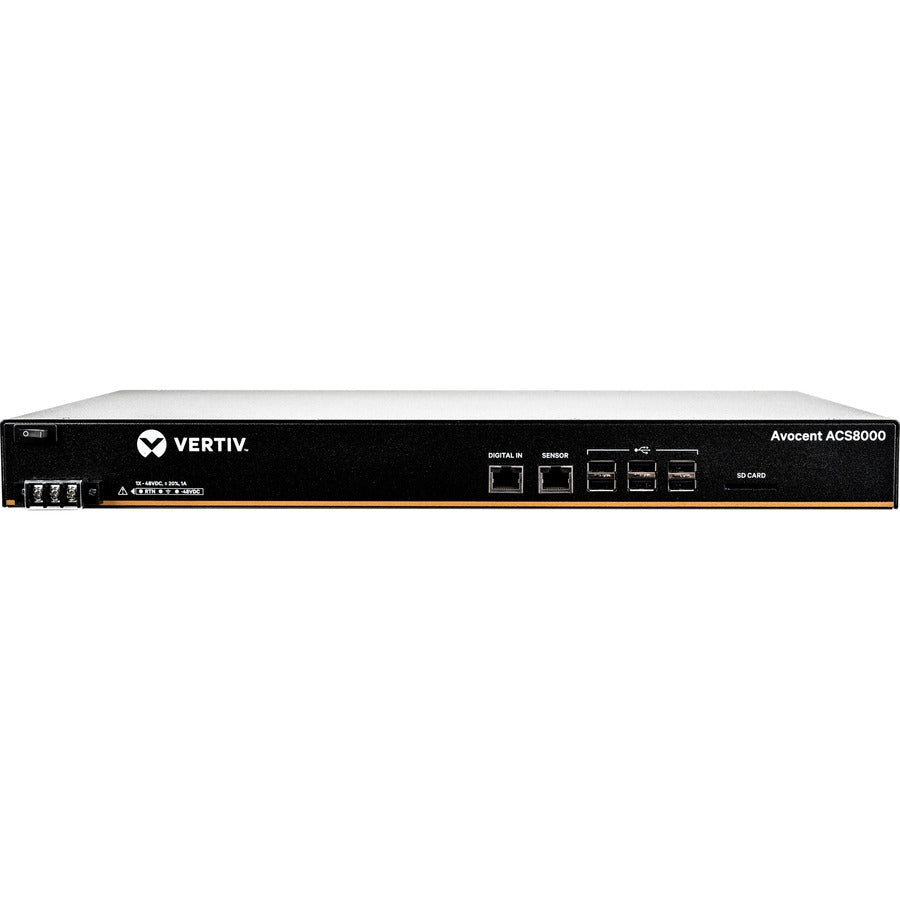 Vertiv Avocent ACS 8000 8-Port Advanced Console Server with Dual Gigabit Ethernet and USB Connectivity
