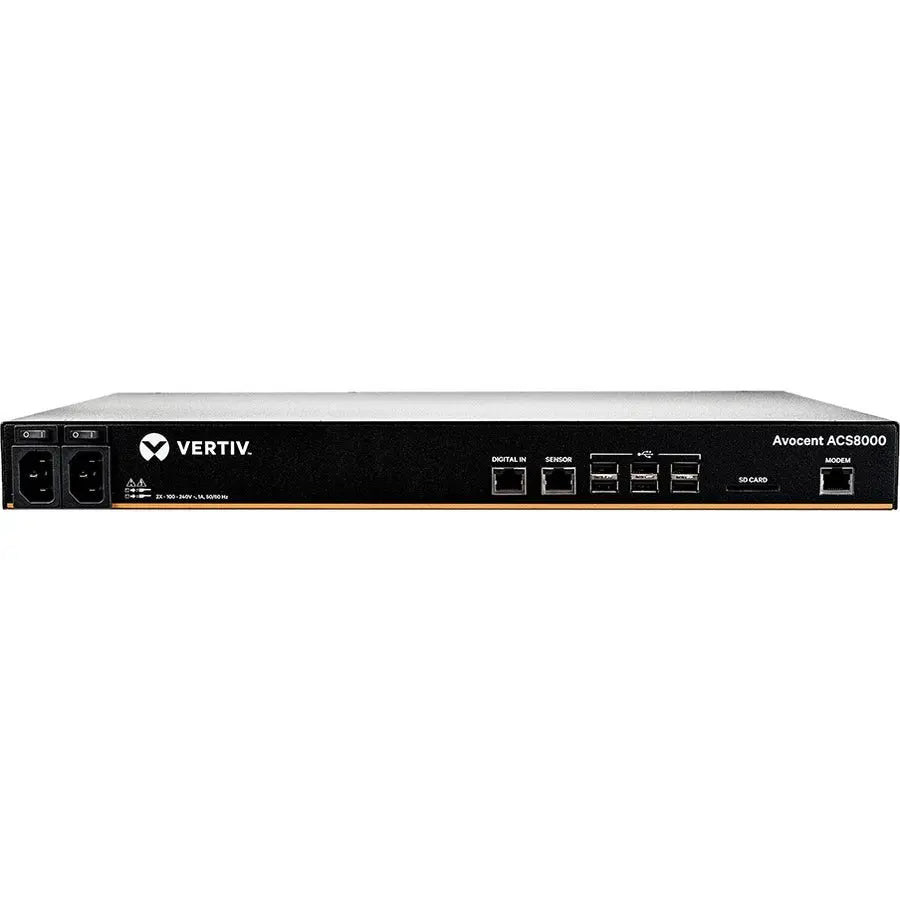 Vertiv Avocent ACS 8000 Console System, 32-Port with Dual Power Supply and Analog Modem