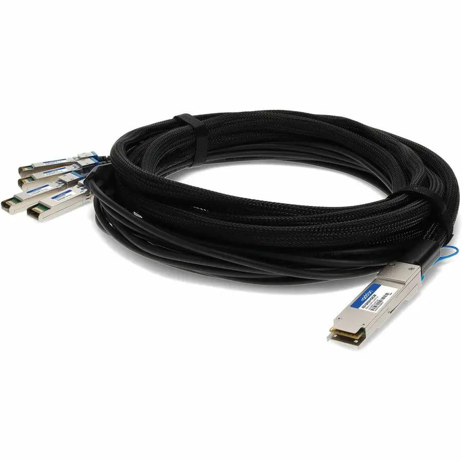 AddOn 3M AVAYA to Intel SFP+ DAC Cable – 40GBase-CU QSFP+ to 4xSFP+ Passive Direct Attach Cable by ADDON