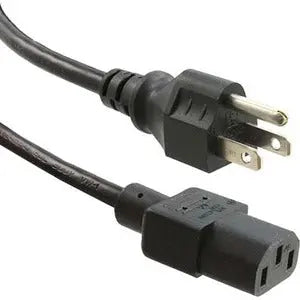 ENET N515-C13-6F-ENC 6 ft Black Power Cord with NEMA 5-15P and IEC 60320 C13 Connectors