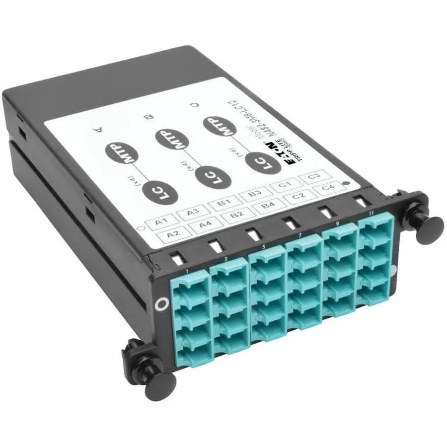 Eaton Tripp Lite Series N482-3M8-LC12 40 Gb to 10 Gb Fiber Breakout Cassette - High-Density LC and MTP/MPO Connections for Data Centers by EATON TRIPP LITE SERIES CONNECTIVIT