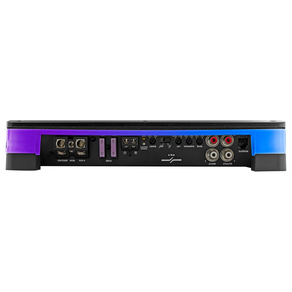 DS18 Audio FX1 1-Channel Monoblock Class D Amplifier with Acrylic Cover and RGB LED Lights
