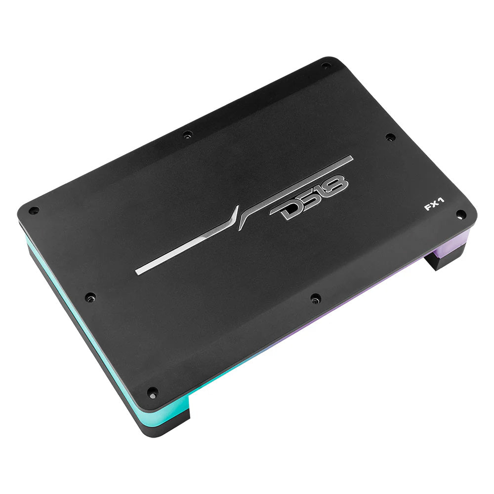 DS18 Audio FX1 1-Channel Monoblock Class D Amplifier with Acrylic Cover and RGB LED Lights