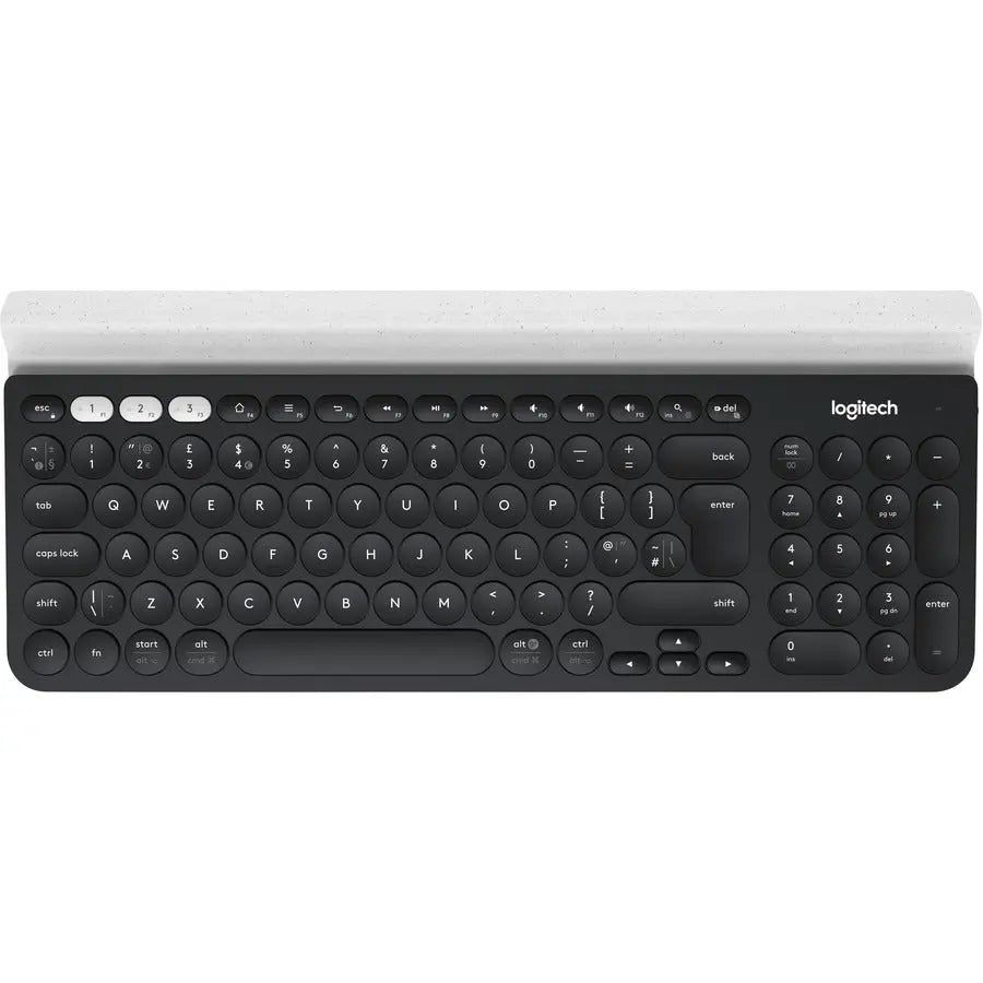 Logitech K780 Multi-Device Wireless Keyboard - Compact, Multi-Platform Connectivity with Integrated Device Cradle