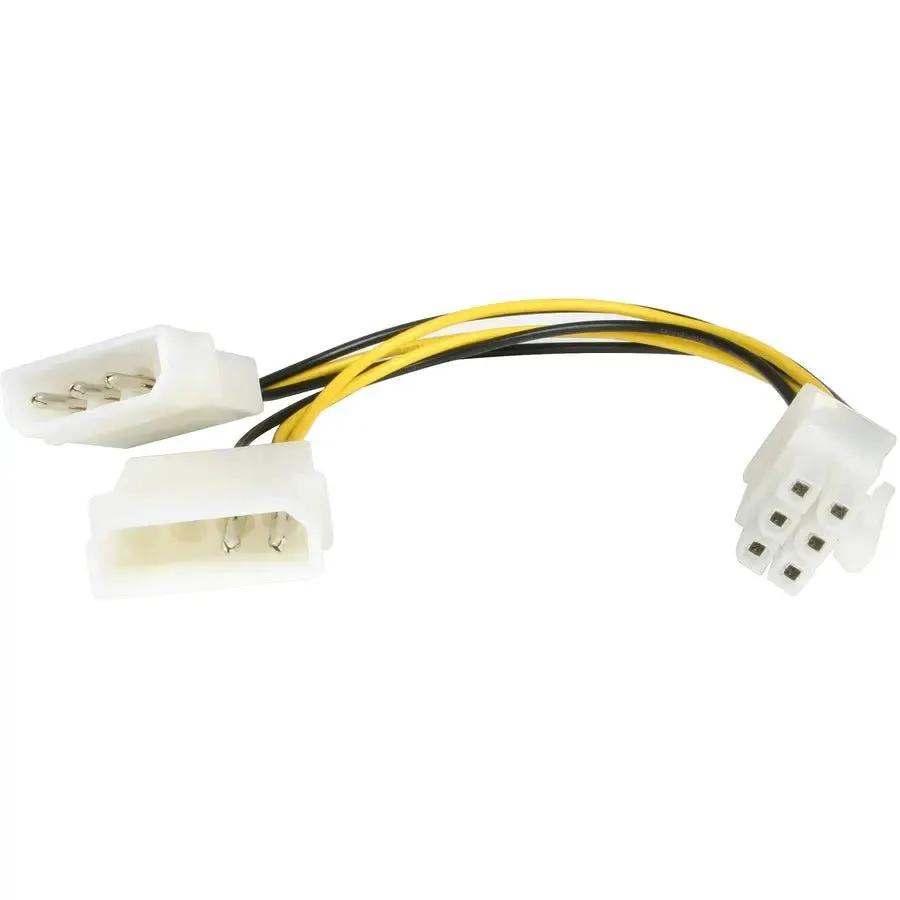 StarTech.com 6-Inch LP4 to 6-Pin PCI Express Video Card Power Adapter - Internal Power Cord by StarTech.com