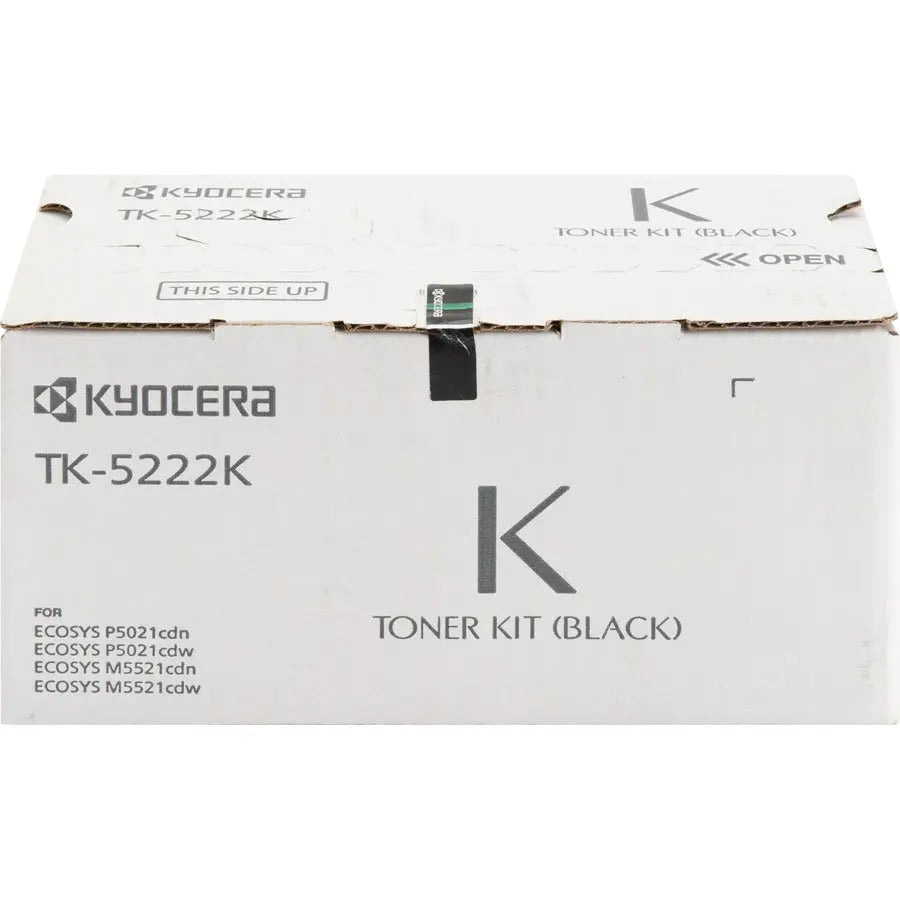 Kyocera TK-5222K Original Standard Yield Black Toner Cartridge for Kyocera Ecosys P5021cdw and M5521cdw