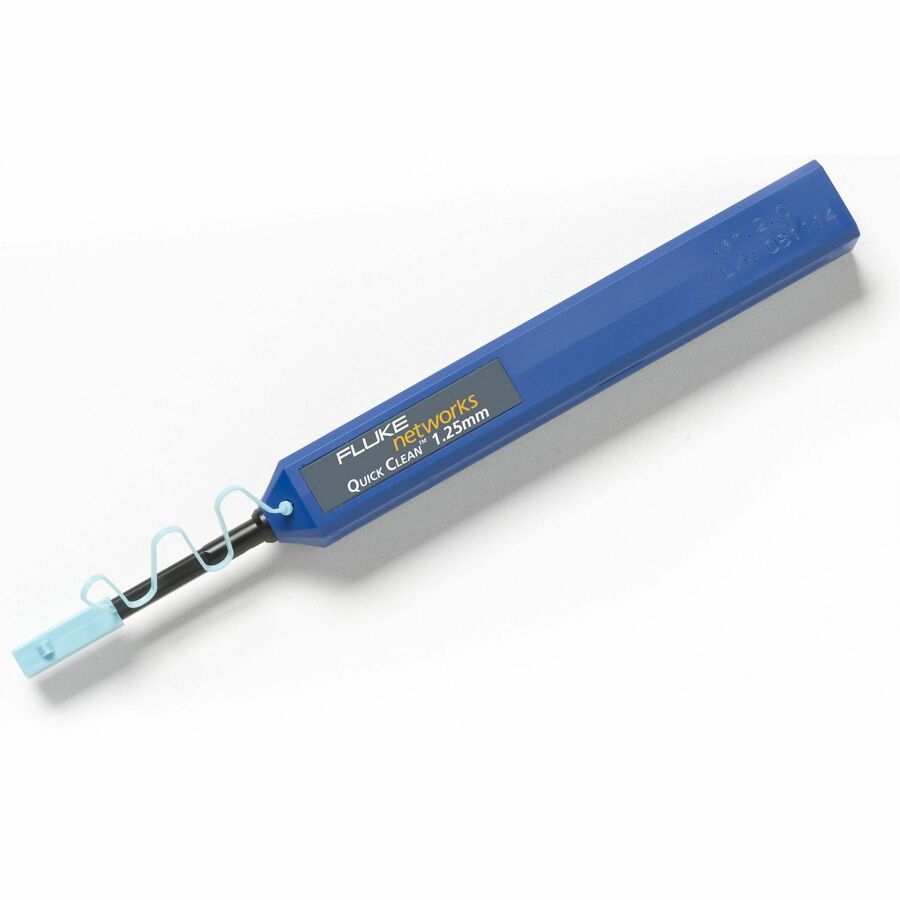 Fluke Networks Quick Clean Cleaner 1.25 mm Fiber, LC and MU – Impact and Crush Resistant Cleaning Tool