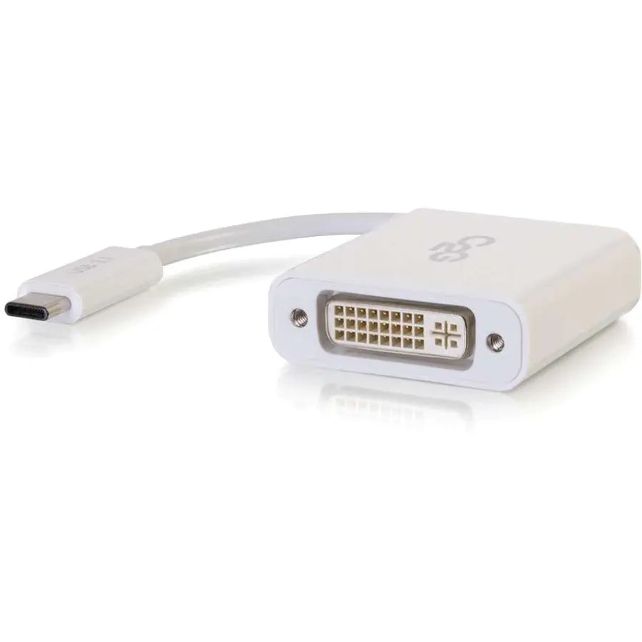 Legrand Group C2G USB-C to DVI-D Video Adapter Converter - White