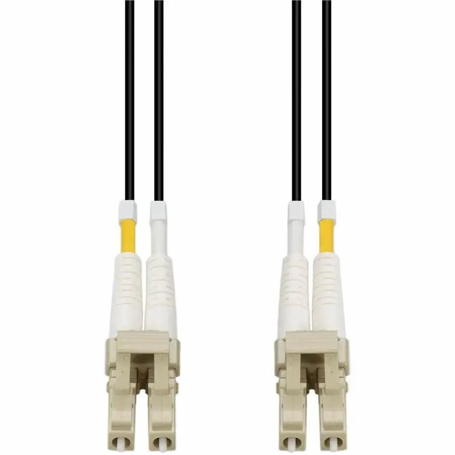 AddOn 50m LC to LC Black OM4 Duplex Armored Outdoor Fiber Patch Cable by ADDON