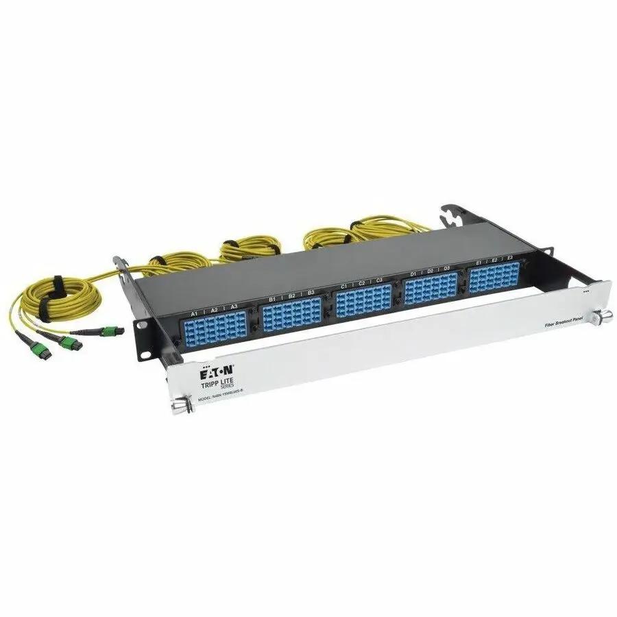 Eaton Tripp Lite Series N48K-15M8L60S-B 9/125 Breakout Fiber Patch Panel for 10G and 40G Ethernet Switches by EATON TRIPP LITE SERIES CONNECTIVIT
