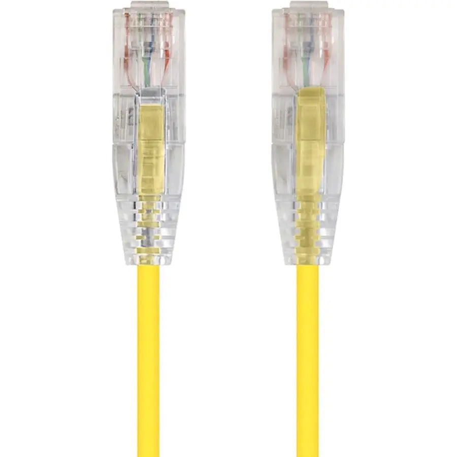 Monoprice SlimRun Cat6 28AWG UTP Ethernet Network Cable, 3ft - Yellow