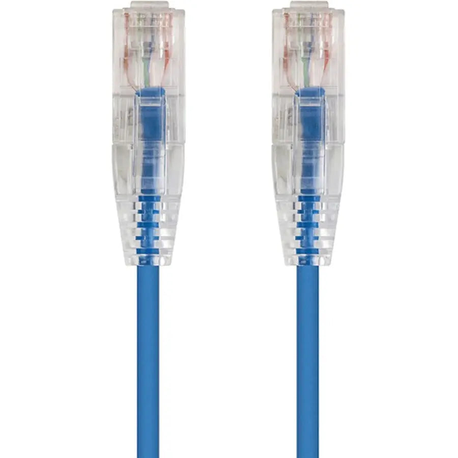 Monoprice SlimRun Cat6 28AWG UTP Ethernet Network Cable, 5ft Blue