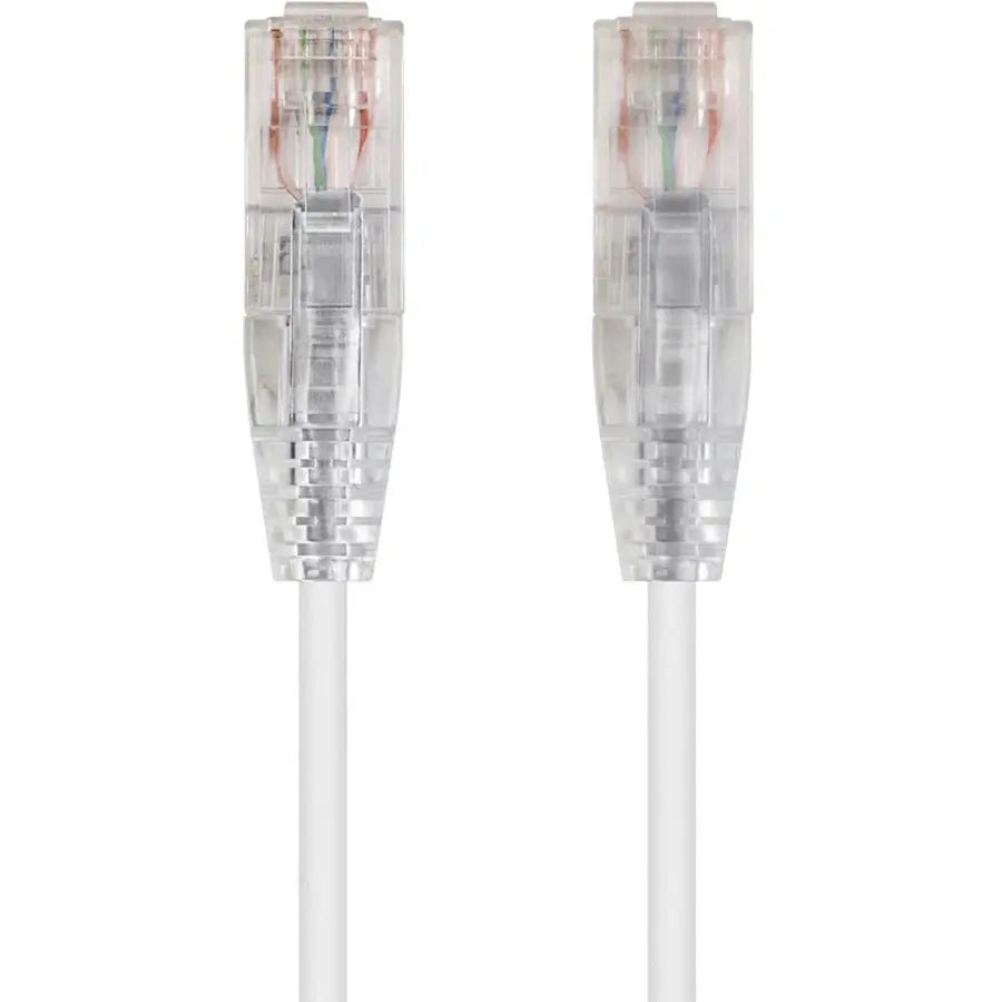 Monoprice SlimRun Cat6 28AWG UTP Ethernet Network Cable, 6-Inch White