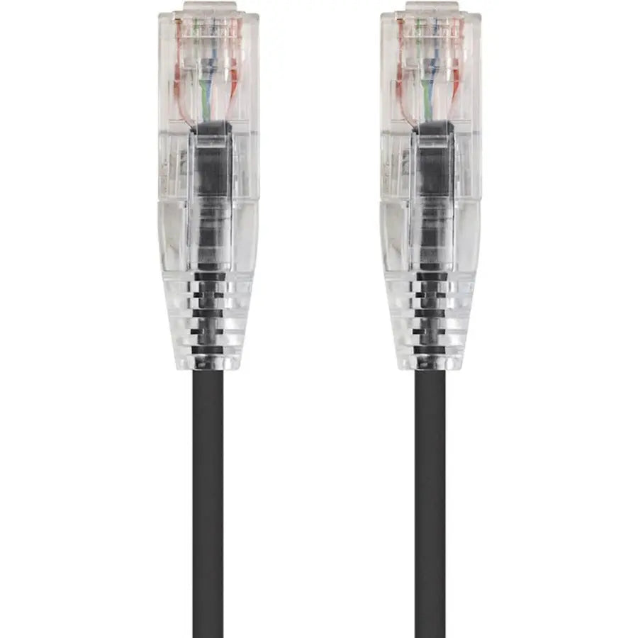 Monoprice SlimRun Cat6 28AWG UTP Ethernet Patch Cable - 6 ft, Black