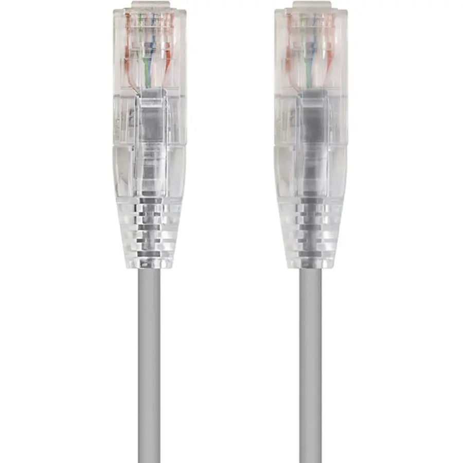 Monoprice SlimRun Cat6 28AWG UTP Ethernet Network Cable, 3ft, Gray