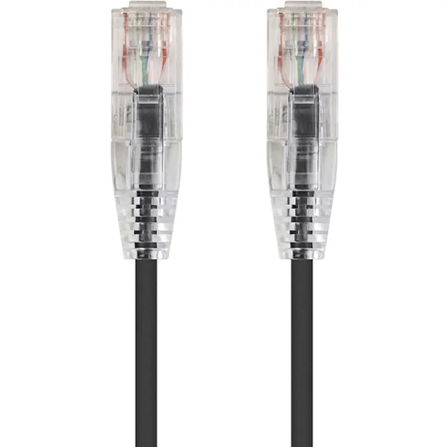 Monoprice SlimRun Cat6 28AWG UTP Ethernet Network Cable, 20ft – High-Density Space-Saving Patch Cord