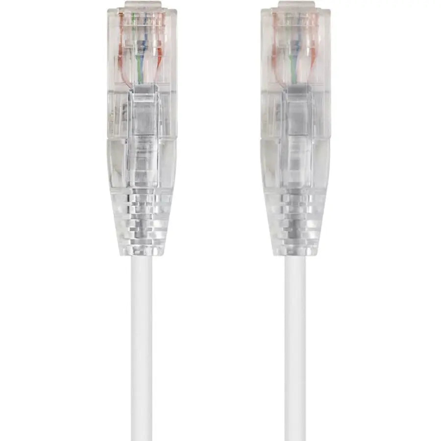 Monoprice SlimRun Cat6 28AWG UTP Ethernet Network Cable, 14ft - White