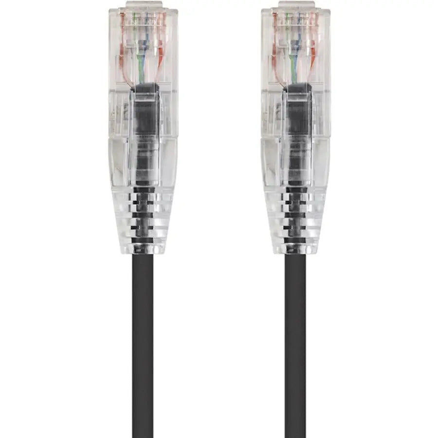 Monoprice SlimRun Cat6 28AWG UTP Ethernet Network Cable, 10ft, Black