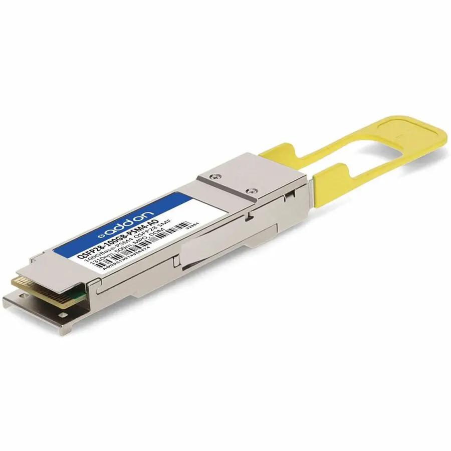AddOn QSFP28 Module (Part Number: QSFP28-100GB-PSM4-AO) 100GBase-PSM4 Transceiver for Long-Distance Single-Mode Fiber Networks by ADDON