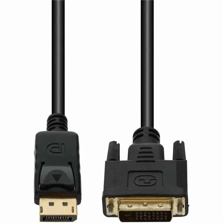 AddOn 3ft DisplayPort (Male) to DVI-D Dual Link Cable - 1080P 60Hz, Black by AddOn