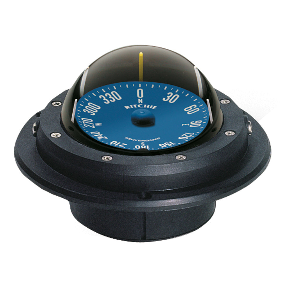 Ritchie RU-90 Voyager Compass - Flush Mount Black Marine Navigation Tool