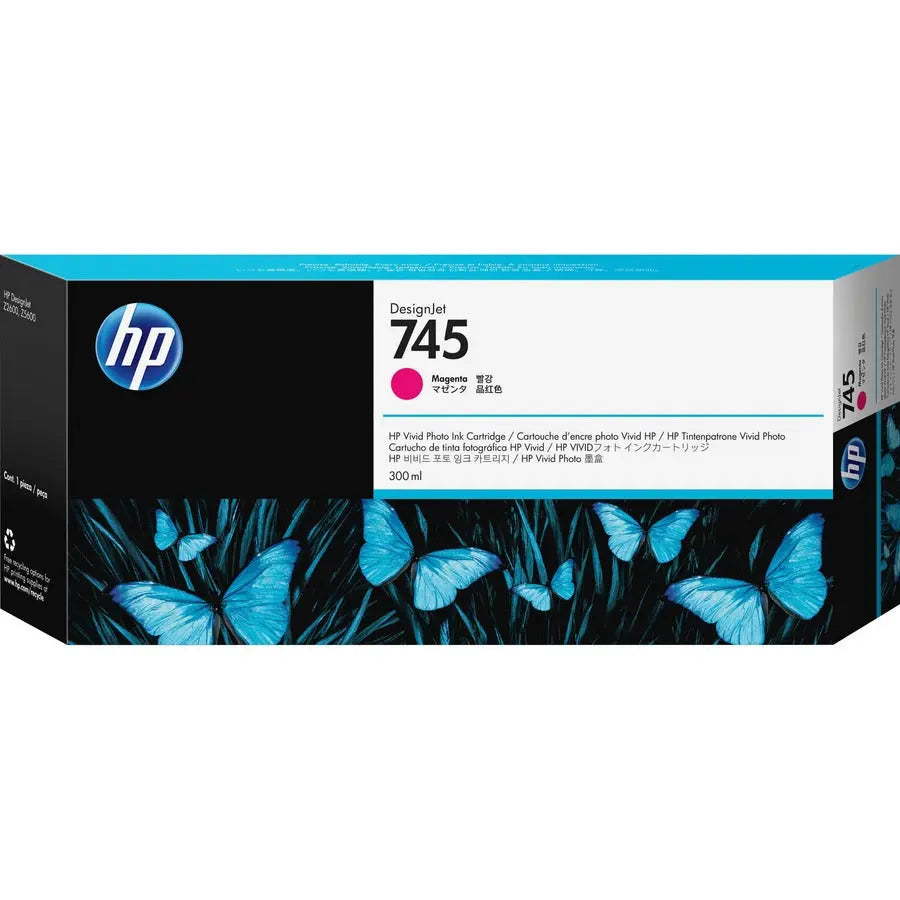 HP Inc. F9K01A 300-ml Magenta Ink Cartridge for HP DesignJet Printers