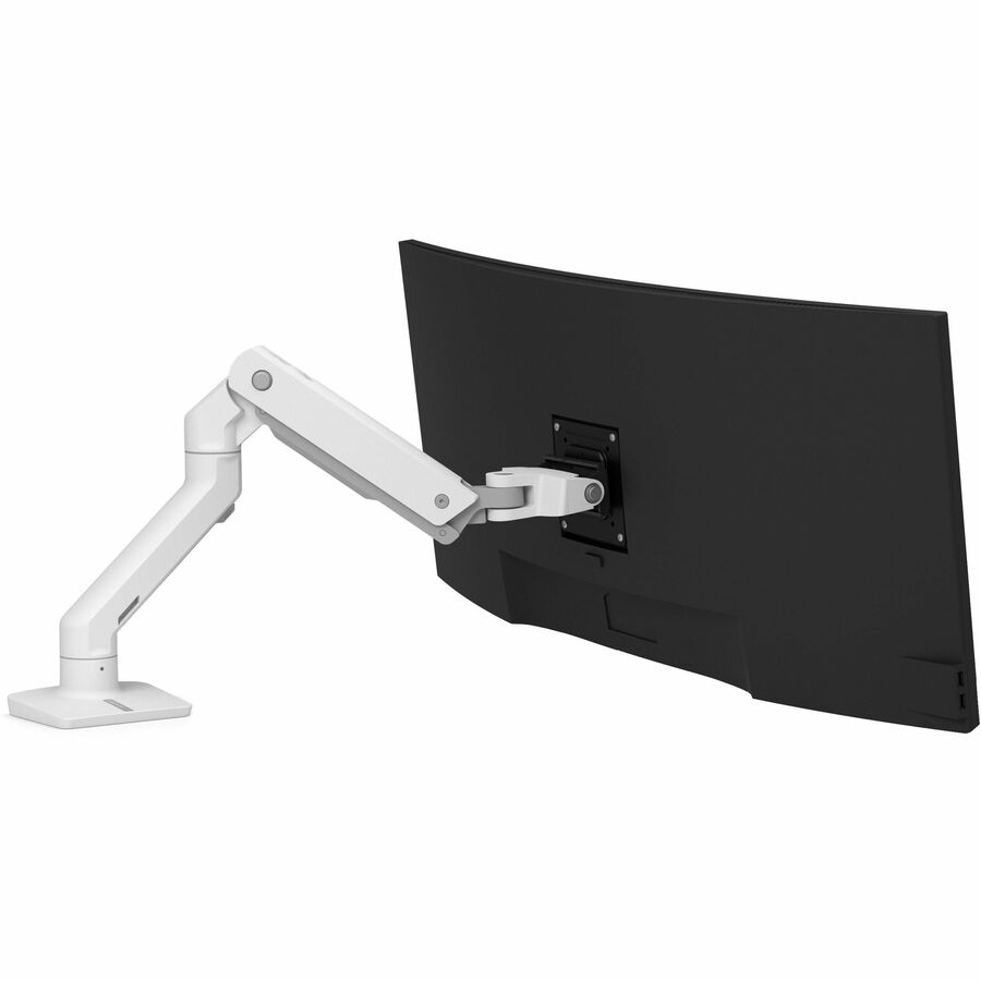 Ergotron HX Desk Monitor Arm (White) – Adjustable Mounting Solution for Workspace Efficiency