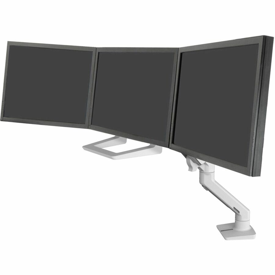 Ergotron HX Triple Monitor Bow Kit (White) – Adjustable Mounting Arm for Multiple Screens