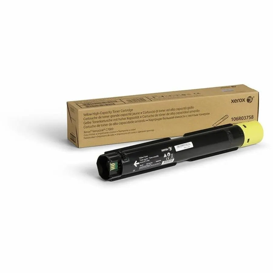 Xerox VersaLink C7000 Yellow High Capacity Toner Cartridge (106R03758) – 10,100 Pages