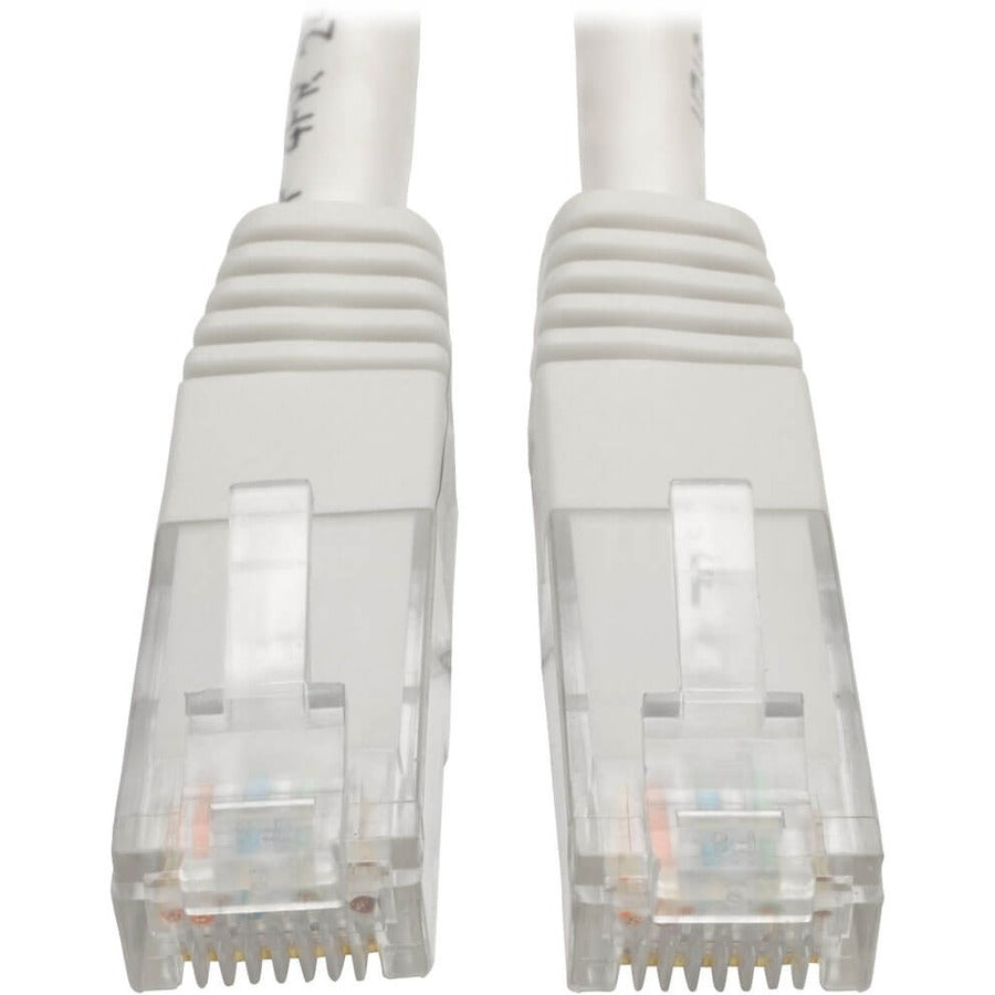 Eaton Tripp Lite Series N200-010-WH 10 ft White Cat6 Gigabit Molded Patch Cable for High-Speed Networking