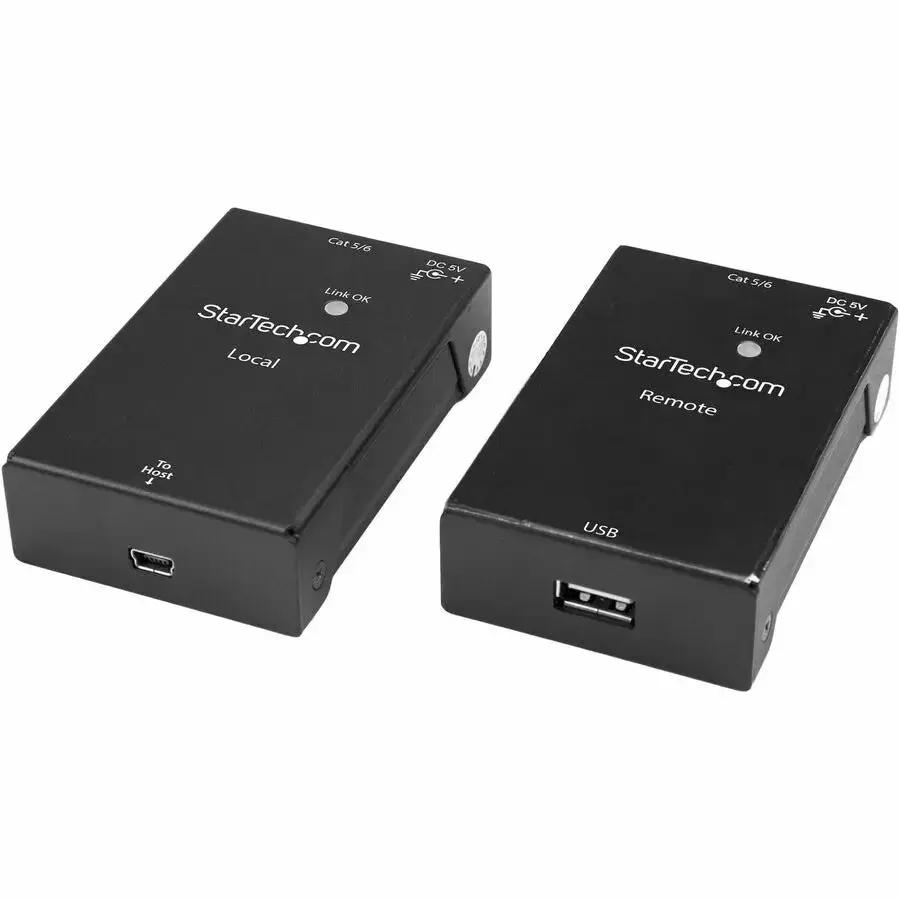 StarTech.com USB 2.0 Extender Kit over Cat5e/Cat6 Cable (Part USB2001EXTV) – Extends USB up to 165 ft (50 m) with Power and Rugged Steel Housing by StarTech.com