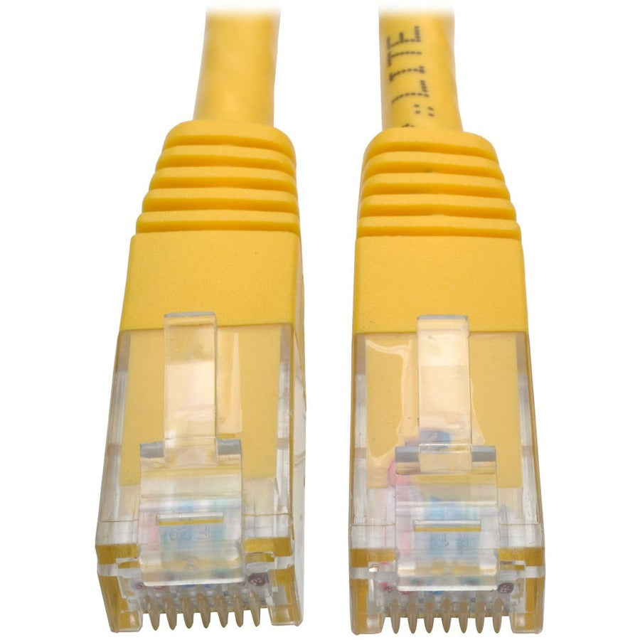 Tripp Lite N200-003-YW Cat6 Gigabit Molded Patch Cable, RJ45 Male to Male, Yellow