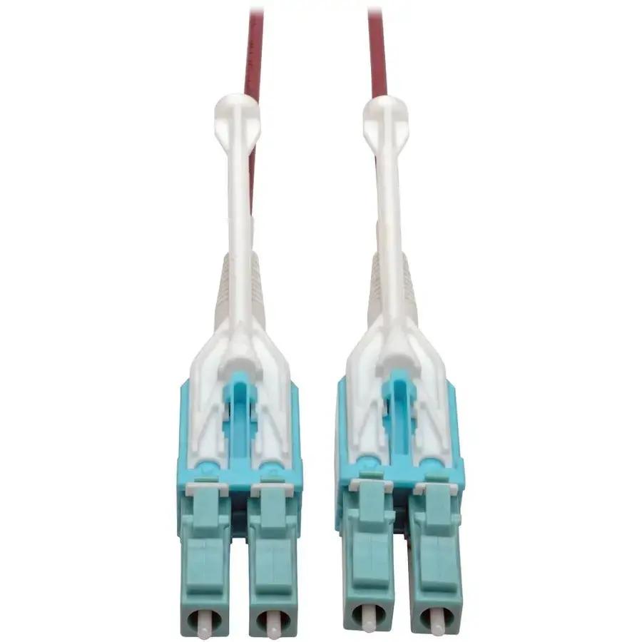 Eaton Tripp Lite Series 10G Duplex Multimode 50/125 OM4 LSZH Fiber Optic Cable (LC/LC), Magenta, 1 Meter by Eaton Corporation