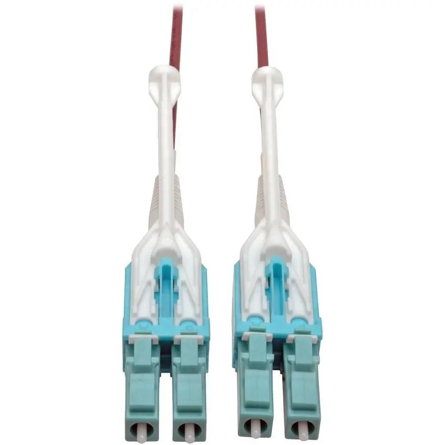 Eaton Tripp Lite Series N821-10M-MG-T 10 Gb Duplex OM4 Multimode Fiber Patch Cable with Push/Pull LC Connectors, Magenta by EATON TRIPP LITE SERIES CONNECTIVIT