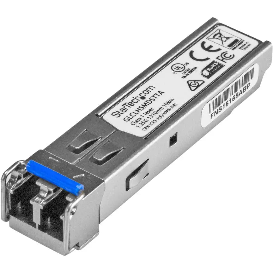 StarTech Cisco GLC-LH-SMD Compatible 1GbE SFP Fiber Transceiver Module - 1000BASE-LX/LH, Hot-Swappable, TAA Compliant