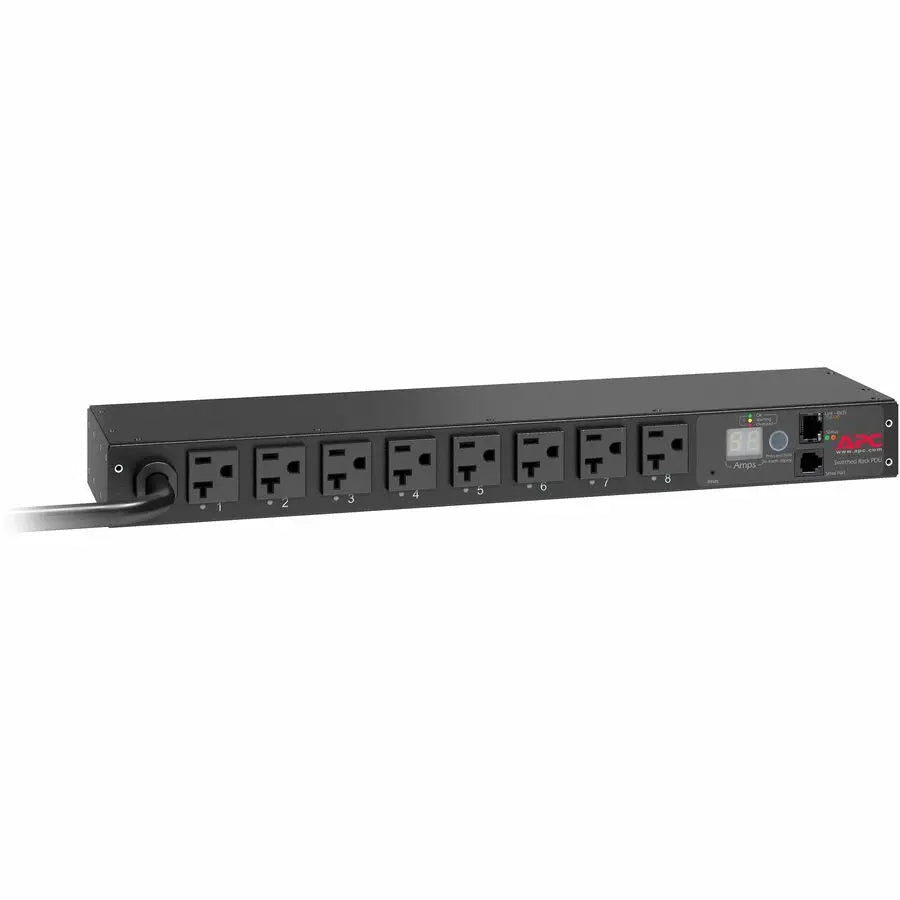 APC NetShelter Switched Rack PDU, 1U, 20A, 120V, 8 NEMA 5-20 outlet