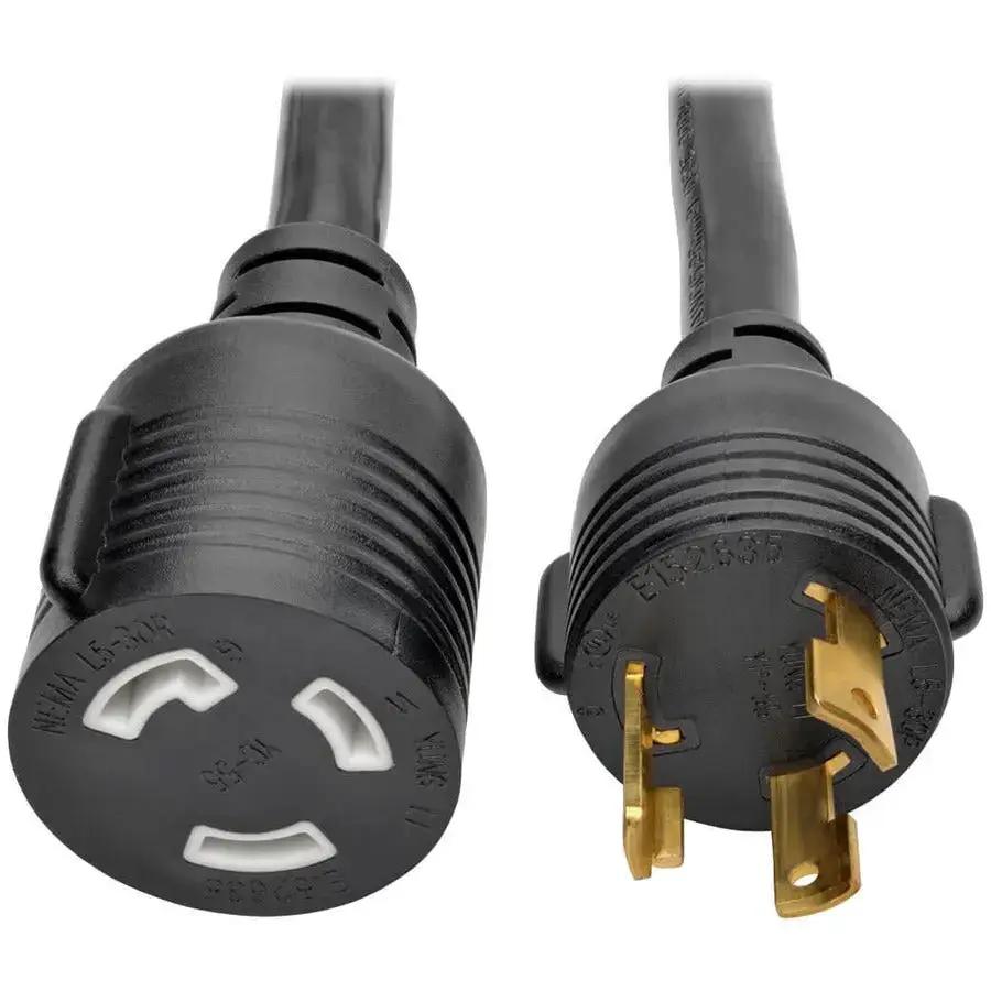 Eaton Corporation Tripp Lite P046-015-LL-30A Heavy-Duty Power Extension Cord with NEMA L5-30P Plug and Receptacle, 15 ft. Black by Eaton Corporation