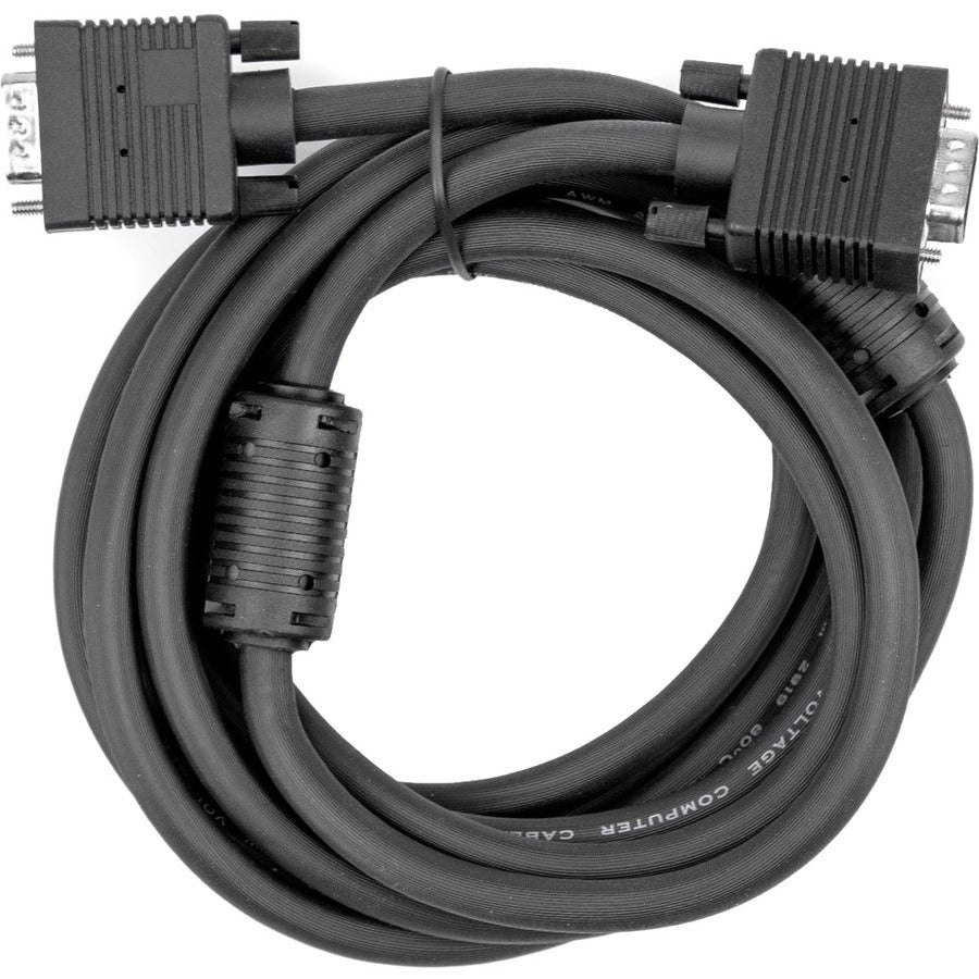 Rocstor Y10C122-B1 Premium 6ft VGA Monitor Extension Cable with HD-15 Male Connectors