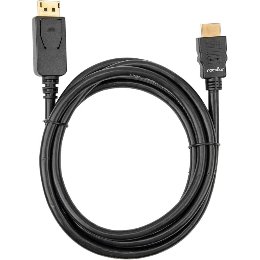 Rocstor Premium DisplayPort to HDMI 4K Cable, 6 ft, Y10C127-B1