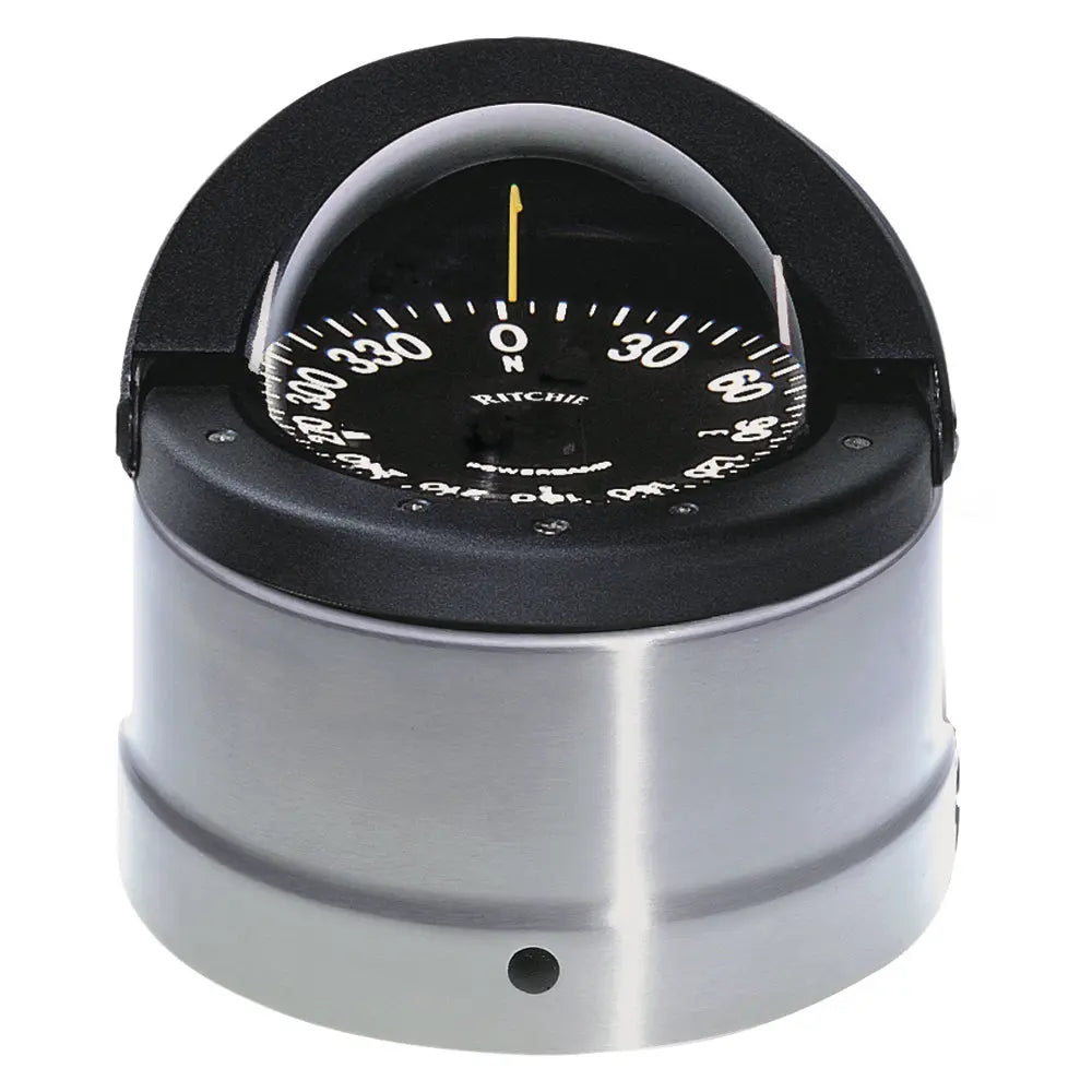 Ritchie Navi DNP200 Compass Binnacle Mount with 4.5-Inch Dial, Silver Finish