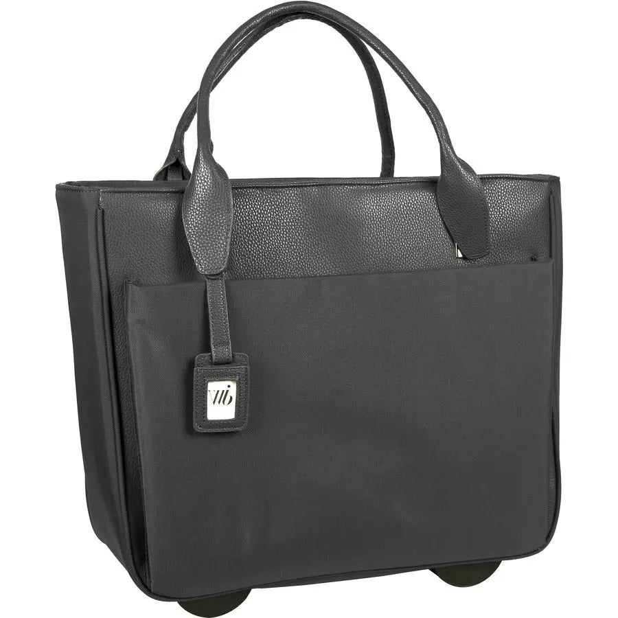 Women in Business WIB Florence Ladies Roller Tote - Black, Holds up to 17.3-Inch Notebook and Tablet