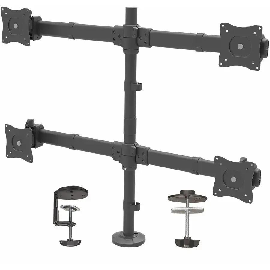 StarTech.com Desk Mount Quad Monitor Arm - Heavy Duty Steel, Supports Four 27-Inch Monitors up to 17.6 lbs Each, Articulating and Height Adjustable by StarTech.com
