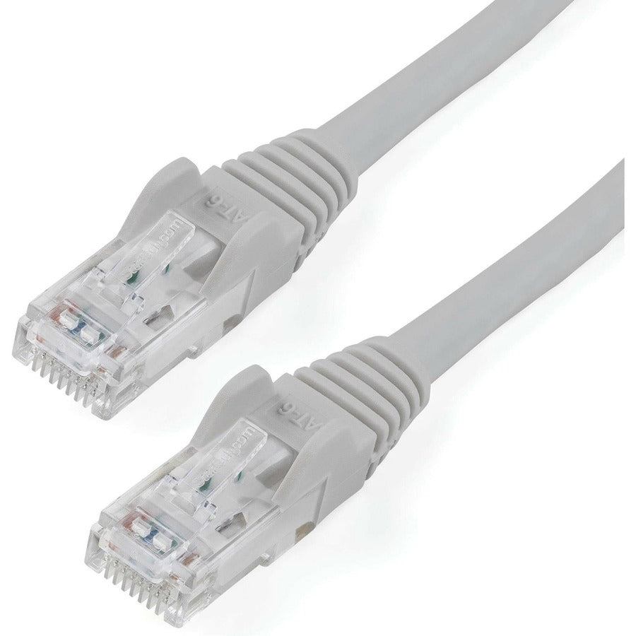 StarTech.com 6ft Gray CAT6 Ethernet Cable - Snagless Gigabit Patch Cord with 100W PoE Support and UL Certification
