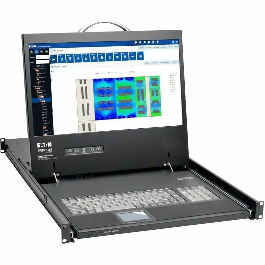 Eaton Corporation B021-000-19-HD2 1U Rack-Mount Console with 19-Inch LCD and DVI/VGA Support