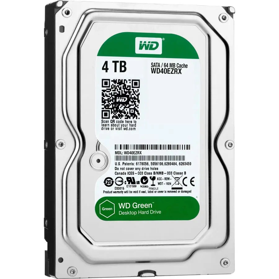 Western Digital Green WD40EZRX 4TB Desktop Internal Hard Drive with 3.5-Inch Form Factor