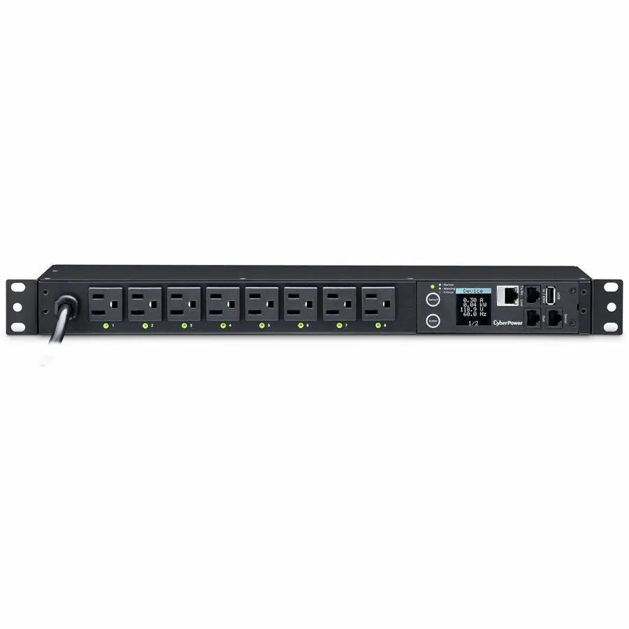 CyberPower PDU81001 100-120V 15A Switched Metered-by-Outlet Power Distribution Unit