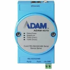 Advantech ADAM-4570 2-Port RS-232/422/485 Serial Device Server for Industrial Networking